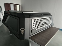 Couvre-coffre en alliage d'aluminium pour Ford F150 2015+ Dodge RAM 1500 Laramie 2019+ Installation sans perçage Clé de coffre à hayon à commande sportive