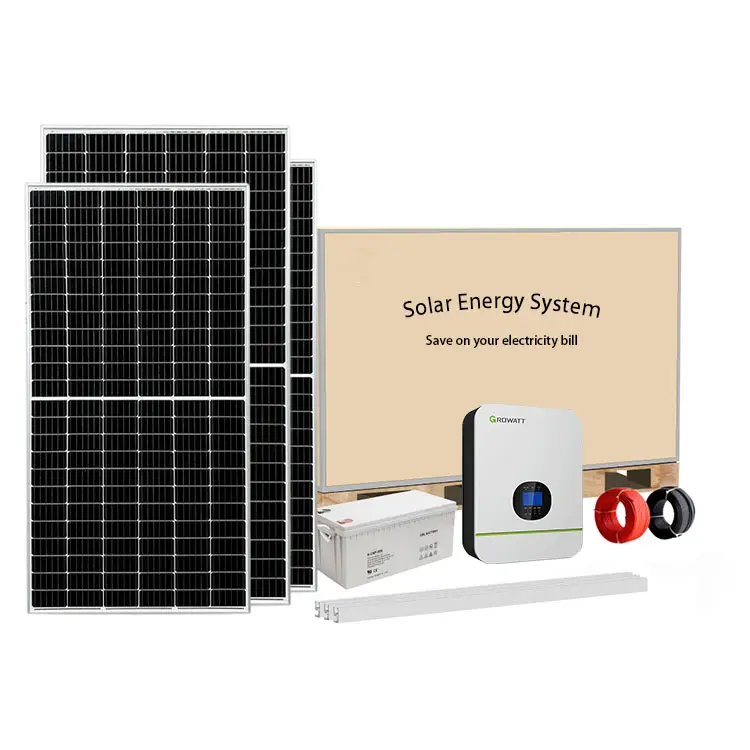 Panel surya 2kw lengkap untuk rumah, sistem tenaga surya 2KW, harga sistem tenaga surya 10kW 12kW 15kW 20kW 30kw