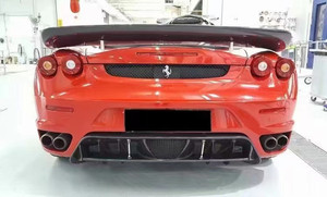 Nuevo kit de carrocería pequeño de fibra de carbono para F430, piezas de rendimiento que incluyen alerón delantero, alerón trasero, faldones laterales y alerón de cola. - Product Image 6