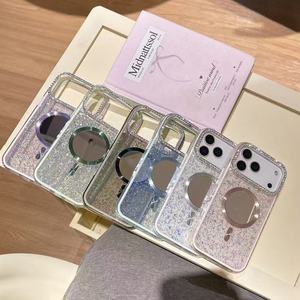 Kim Cương Bling Long Lanh Trường Hợp Điện Thoại Cho <span class=keywords><strong>Iphone</strong></span> 17 16 14 Cộng Với 13 12 11 Gương Từ Điện Thoại Bìa Cho Phụ Nữ Cô Gái - Product Image 6