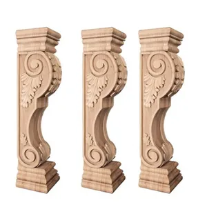Rustic Farmhouse Factory Price Brand New Wood Rustic Wooden Corbel For Decorative Vintage Pairs of Corbels