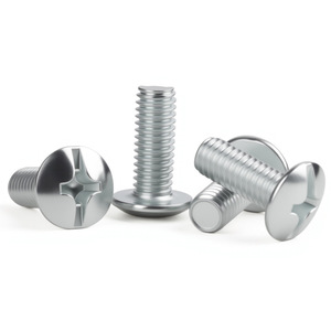 <b>Flat</b> Head Machine <b>Screws</b> Metric White Zinc Plated Standard Thread National Standard Carbon Steel - Product Image 2
