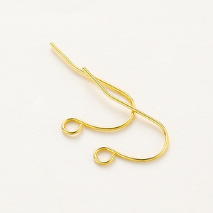 Figure Eight Gold Plated Ear <b>Hooks</b> For <b>Earring</b> Making 14K 18K Brass Jewelry Findings DIY Accessories Yiwu Origin Spring 2023 - Product Image 1
