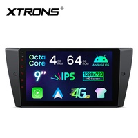 BMW 3 Serisi için 9 İnç Android Araç Stereo Sistemi Sekiz Çekirdekli 4+64GB CarPlay 4G LTE EQ DSP IPS Dokunmatik Ekranlı Navigasyon CE-XTRONS