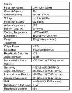 Walkie-talkie de alta calidad, transceptor FM, interfono con buen precio - Product Image 3