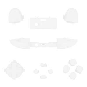 Accessoires de jeu de remplacement EXtremeRate Blancs sans inscription personnalisée Ensemble complet de boutons pour manette Xbox Series X S - Product Image 1