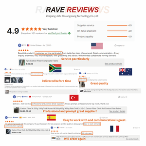 カスタムフォックスボディジャカード複合カーボンファイバークロス（ロール状）価格、カーパーツ用カーボンファイバー（メートル単位） - Product Image 5