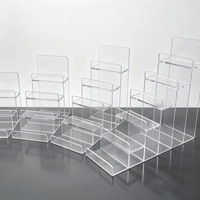 Support de présentation transparent multicouche en acrylique pour bijoux, lunettes, cravates et ceintures
