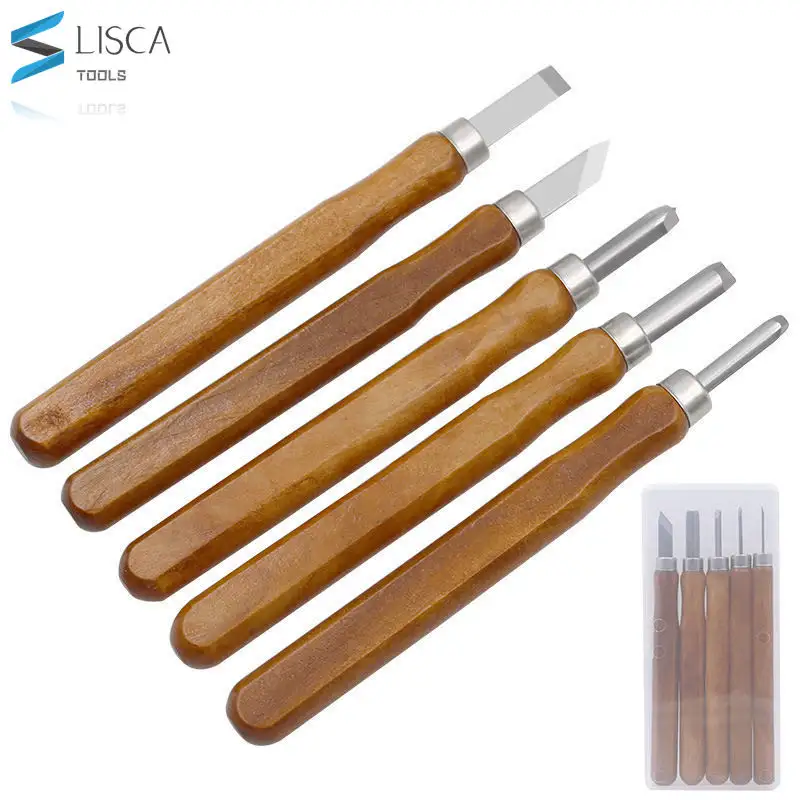 5pcs/lot Wood Carving Chisels Knife For Basic Wood Cut DIY Tools and Detailed Woodworking Gouges Hand Tools