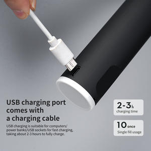 2 en 1 USB recargable transfronterizo leche café espuma fabricante Matcha batidor mezclador agitador batidor de huevos Espumador de leche eléctrico de mano - Product Image 3