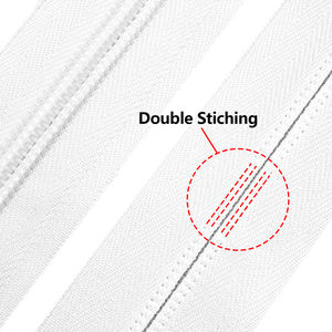 גבוהה באיכות #5 ניילון ארוך רול שרשרת רוכסן גלם קלטת עבור בגד שקית 250 מטרים לכל רול Nr 7 5 אופי ניילון רוכסן רול - Product Image 5