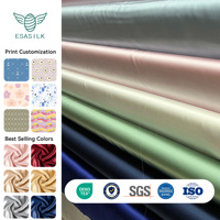 Tissu en Soie de Mûrier 100% Pure 16/19/22 Momme Crêpe Satin, Largeur 114cm, Vendu au Mètre, Fournisseur de Textiles en Soie Personnalisés