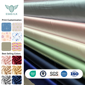 Tissu en <span class=keywords><strong>Soie</strong></span> de Mûrier 100% Pure 16/19/22 <span class=keywords><strong>Momme</strong></span> Crêpe Satin, Largeur 114cm, Vendu <span class=keywords><strong>au</strong></span> <span class=keywords><strong>Mètre</strong></span>, Fournisseur de Textiles en <span class=keywords><strong>Soie</strong></span> Personnalisés - Product Image 1