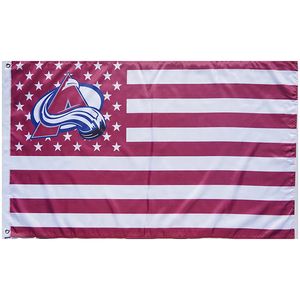 จัดส่งรวดเร็ว ธงทีม NHL ออกแบบพิมพ์ลายเอง ทีมโคโลราโด อาวาแลนช์ - Product Image 6