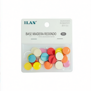 Dischi in Legno Rotondi Ilan, Diametro 1,5 cm, 30 Pezzi, Materiali per Artigianato - Product Image 1