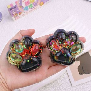 ของเล่นบีบ Taba Squishy แบบคืนตัวช้า สีสันสดใส รูปทรงอุ้งเท้าแมว ทำจาก TPR ของเล่นบีบคลายเครียด สำหรับเด็กผู้หญิง - Product Image 4