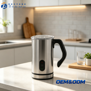 Mousseur à lait électrique 500W, mousseur à lait automatique, appareil à mousse pour café, latte, cappuccino, chocolat chaud - Product Image 1