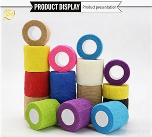 Bandes <span class=keywords><strong>de</strong></span> soutien élastiques auto-adhésives colorées pour genoux, poignets, chevilles, paumes et épaules, 4,5 m - Product Image 3