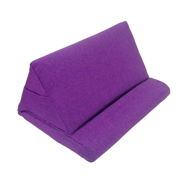 Folding Cushion Thrust Pillow Composite Linen Reading & Bed Rest Stand for Mobile Phones/Tablets and Pillows/Backrest Holder