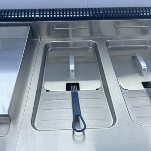 ماكينة قلي الرقائق التجارية بخزان يعمل بالغاز ، ماكينة قلي صناعة القلي العميق مع خزانة - Product Image 4