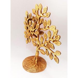 PARIJAT artisanat moderne en laiton arbre vie Table décor à la maison doré arbres généalogiques Plaque fabriqué à la main bureau décor et accessoire - Product Image 4