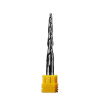 Vente en gros de deux cannelures coniques en spirale boule nez fraise en bout mèches de toupie Altin/étamé outils de coupe pour bois/MDF/PVC CNC support OEM