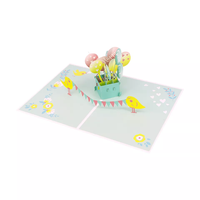 Vente en gros Impression personnalisée Joyeux anniversaire Cartes-cadeaux en papier 3D Pop up