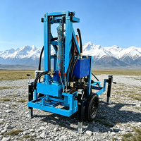 Foreuse hydraulique mobile sur roues MKD-150 pour puits d'eau, machine de forage diesel, facile à déplacer entre les chantiers