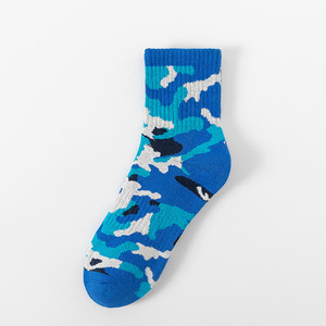 Người Đàn Ông Của Phụ Nữ Thoáng Khí Ngụy Trang Dệt Kim Crew Cao Đi Bộ Đường Dài Vớ Cho Cầu Lông Bóng Rổ Chạy - Product Image 6