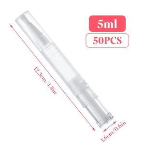 Vente en gros de flacons vides de 2 ml, 3 ml, 5 ml pour huile à cuticules et brillant à lèvres, avec bouchon à vis en plastique et applicateur pinceau, impression sérigraphique disponible - Product Image 2