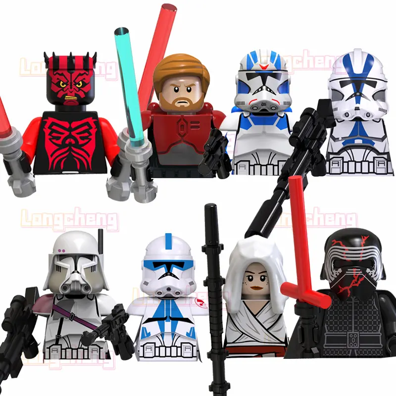 Tv6104 Star Sw Model Kloon Trooper Darth Maul Obi-Wan Wars Mini Bouwsteen Figuur Kinderen Plastic Speelgoed Cadeau