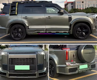 Kit de modification de pare-chocs arrière style Lummann pour Rox 01, comprenant lèvre arrière, panneau de porte, passage de roue, kit largeur de carrosserie et lèvre avant, accessoires pour voiture Rox 01
