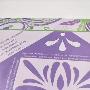 Tapis de sol antidérapants pour <span class=keywords><strong>Mahjong</strong></span> <span class=keywords><strong>en</strong></span> gros, avec motifs violets <span class=keywords><strong>en</strong></span> forme carrée, adaptés aux jeux de <span class=keywords><strong>Mahjong</strong></span>. - Product Image 5