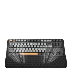 Alfombrilla de Ratón y Teclado con Soporte para Manos, Color Deslumbrante, Integrada, de Espuma Viscoelástica, Antideslizante, para Oficina, E-sports y Masajes - Product Image 1