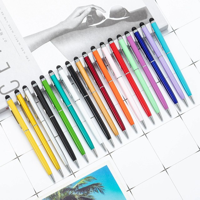 Aluminum Pole Touch Screen Metal Ballpoint Pen Office Stationery Business Pen Can Print LOGO Advertising Dual Touch Gift Pen