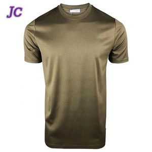T-Shirt da <span class=keywords><strong>Uomo</strong></span> in Cotone Doppio Mercerizzato Lucido, Morbido e Luminoso, con Collo Rotondo, per <span class=keywords><strong>Fitness</strong></span> e <span class=keywords><strong>Abbigliamento</strong></span> - Product Image 5