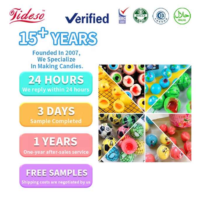 Hot Selling 4D Halal Factory Wholesale Popping Gummies Multi