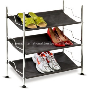 Metal Frame Industrial Vintage 3-tier Shelf <b>Storage</b> Organizer Wooden <b>Shoe</b> <b>Rack</b> Bench <b>Storage</b> Cabinet <b>Shoe</b> <b>Rack</b> Transparent Gym - Product Image 5
