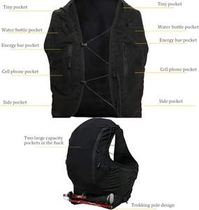 Gilet d'hydratation tactique <span class=keywords><strong>portable</strong></span> en polyester, imperméable, pour la course à pied, le vélo, la randonnée, <span class=keywords><strong>ceinture</strong></span> de sac à dos, Joyous - Product Image 4