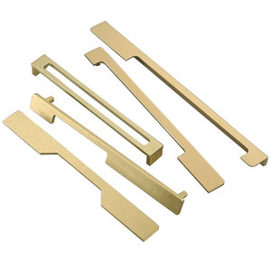 Lgcdis Modern Minimalist <b>Gold</b> Cabinet <b>Handles</b> Bar Shape Aluminum Alloy Furniture Hardware Bathroom Vanity Drawer Pulls - Product Image 5