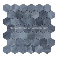 Carrelage de mosaïque hexagonal gris d'italie, décoration de carreaux muraux, carreaux de sol pour le salon