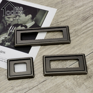 Cdoc Rectangle Furniture Handle Zinc Alloy Minimalist Wardrobe Cabinet Drawer Pull Easy Installation - Product Image 3