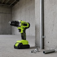 Perceuse-visseuse sans fil à vitesse variable, tournevis électrique 21V, couple maximal 28Nm, outil électrique compact réversible pour la rénovation de la maison