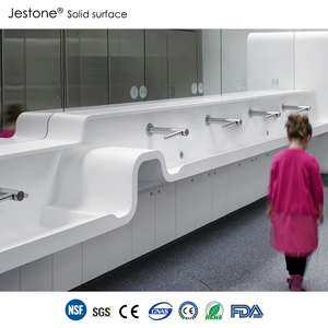 Éviers à cuve en acrylique massif <span class=keywords><strong>grand</strong></span> <span class=keywords><strong>format</strong></span>, muraux, écologiques, capacité 12L pour une conception efficace des espaces publics - Product Image 2