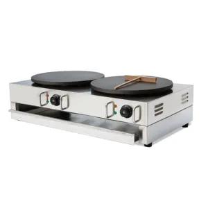 Ticari bin katmanlı Mini kek Topper makinesi Pancake gözleme otomatik krep makinesi yapmak makinesi