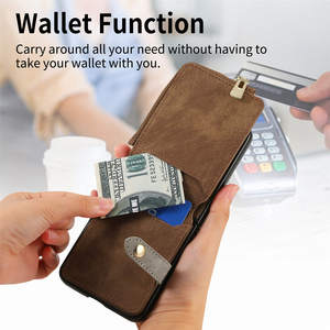 Funda de Teléfono Tipo Cartera con Cierre <span class=keywords><strong>para</strong></span> Samsung <span class=keywords><strong>Galaxy</strong></span> Z Flip 7/6/5/4/3, con Anillo de Soporte, Multifuncional, de Cuero PU, <span class=keywords><strong>para</strong></span> Teléfono Plegable - Product Image 2