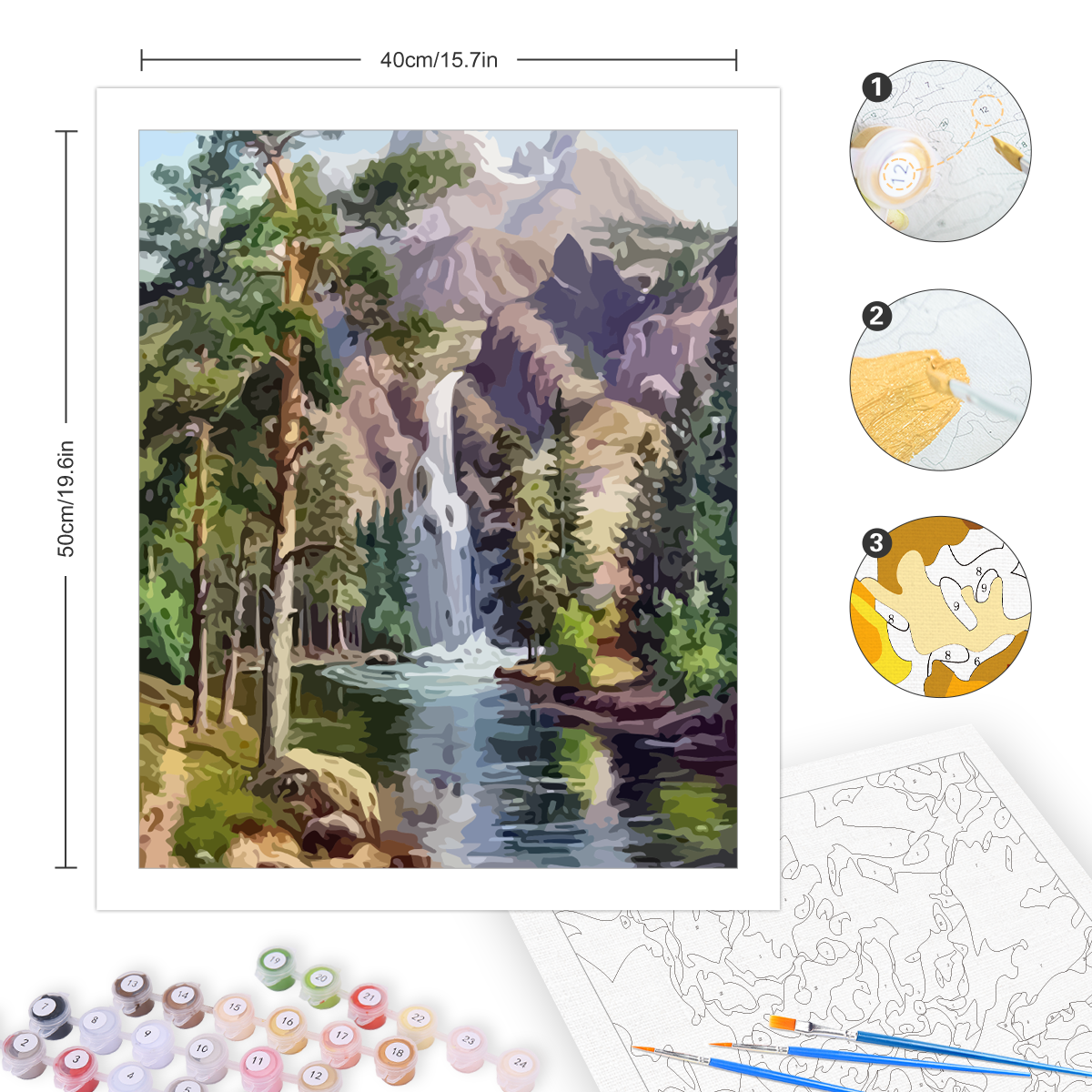 Peinture Acrylique Saine Complète Peinture Par Numéros Pour Enfants Et
