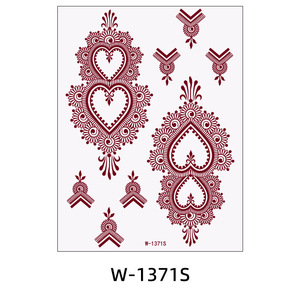 Nove Tipi <span class=keywords><strong>di</strong></span> Adesivi per <span class=keywords><strong>Tatuaggi</strong></span> Temporanei Marroni, Adatti per Disegni <span class=keywords><strong>di</strong></span> <span class=keywords><strong>Tatuaggi</strong></span> in Stile Pizzo su Mani, Dita, Braccia, Schiena e Collo. - Product Image 5