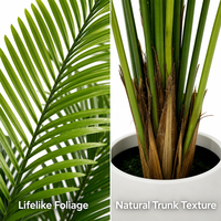 Grand palmier Areca artificiel pour jardin, véranda, intérieur, extérieur, hall d'hôtel, bureau, restaurant, décoration de mariage
