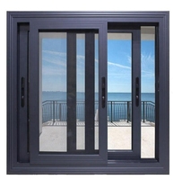 Ventana de Aluminio Personalizada Resistente a Huracanes, Eficiente Energéticamente, Doble Vidrio Templado para Uso Exterior en Hoteles y Salas de Estar
